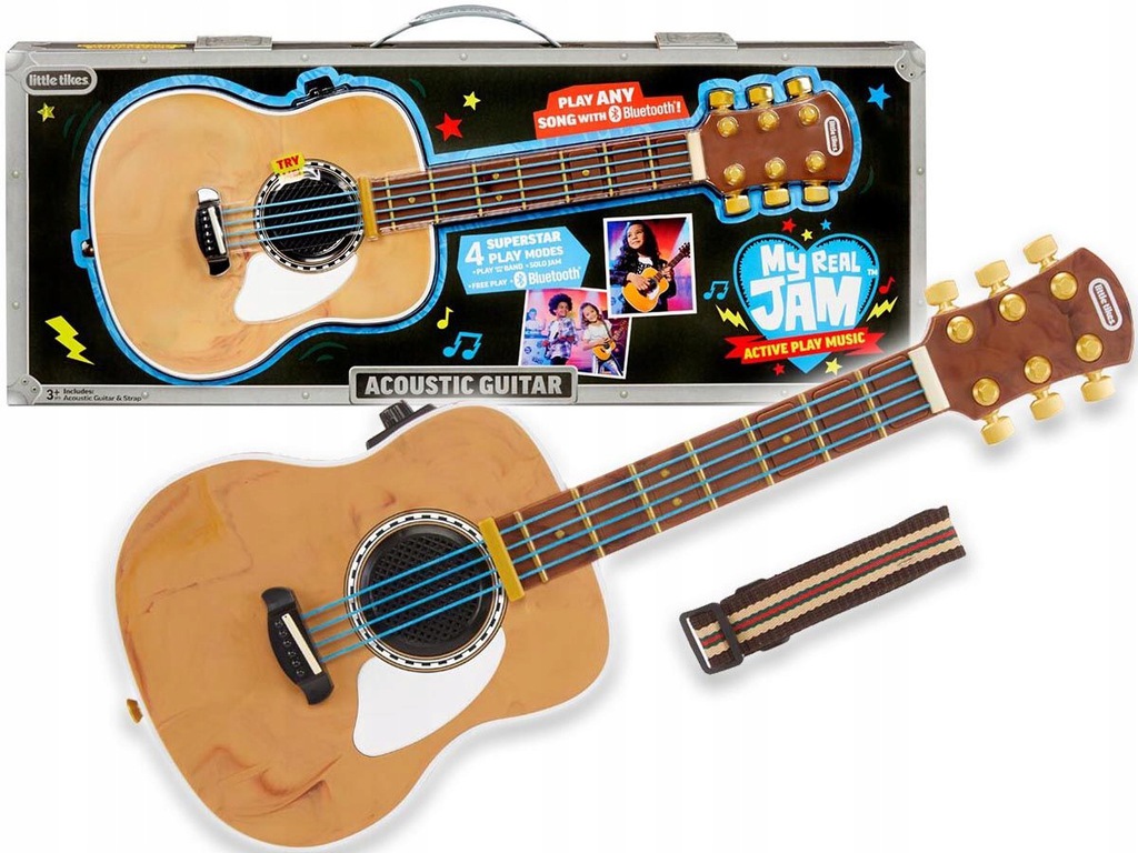 Little Tikes My Real JamAcoustic Guitar Happy Tots