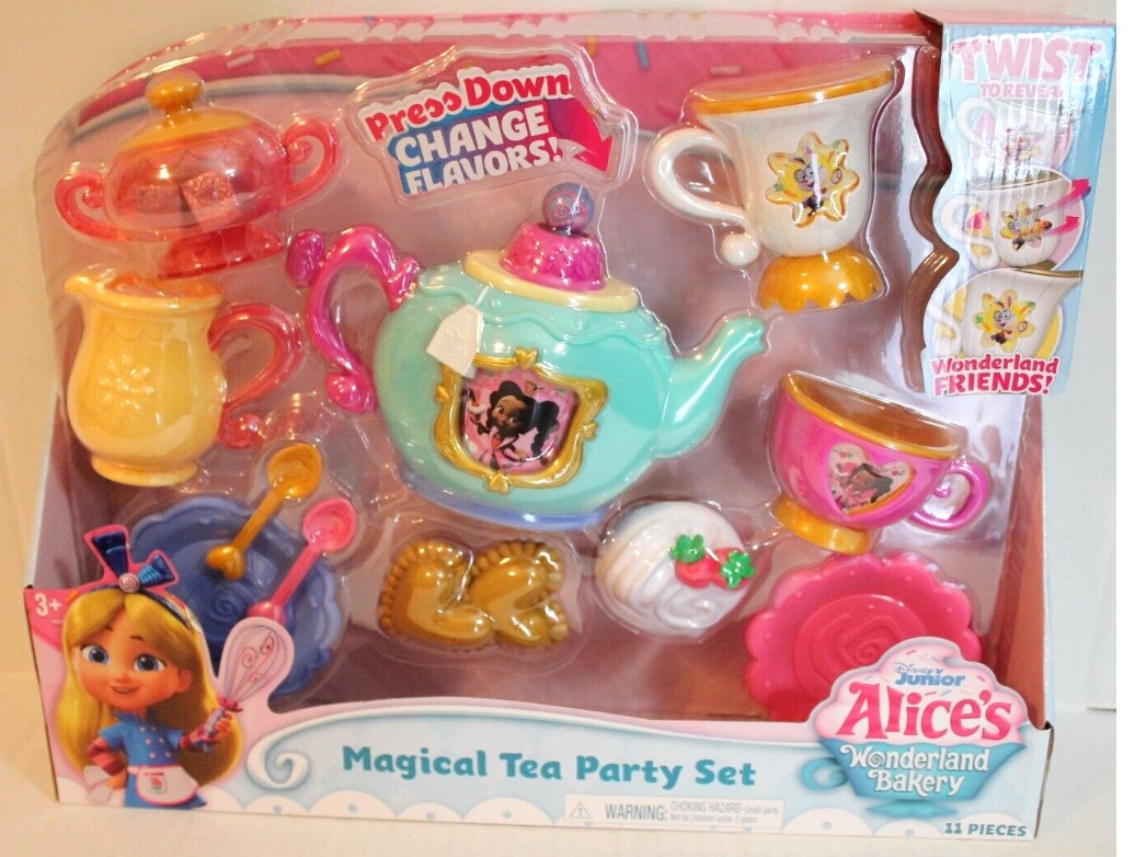 Disney Junior Alice's Wonderland Bakery Tea Party Set, Pretend Play, Baby  & Toys